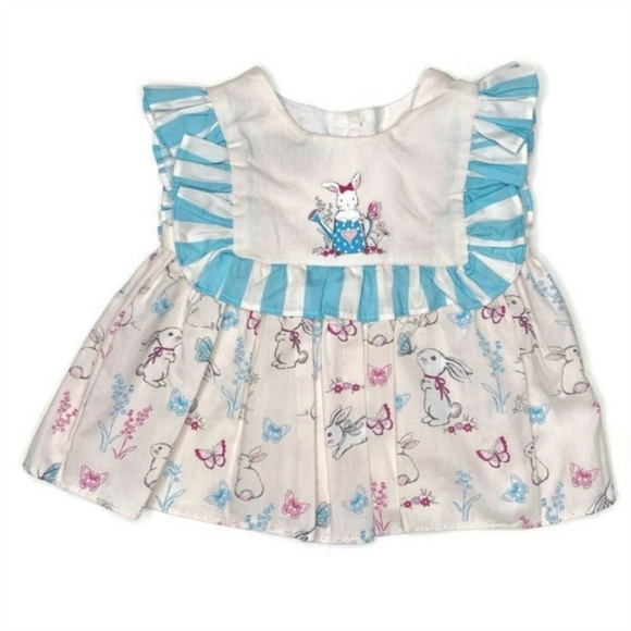 Pastourelle By Pippa Julie Bunny Top and Bloomer Set Baby Girl Cottagecore 18 M - Picture 4 of 8